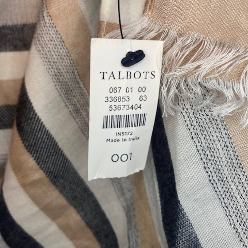 Talbots Striped long Scarf - Picture 2 of 9